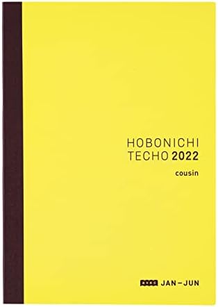Hobonichi 2022 יחידת מחברת, בן דוד AVEC [החל מיום שני, מהדורת דקה] A5 גודל